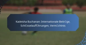 Kadeisha Buchanan: Internationale Beiträge, Schlüsselaufführungen, Vermächtnis