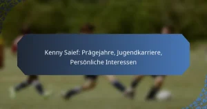 Kenny Saief: Prägejahre, Jugendkarriere, Persönliche Interessen